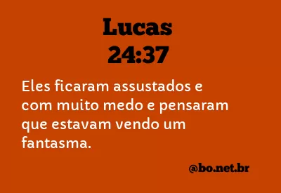 Lucas 24:37 NTLH