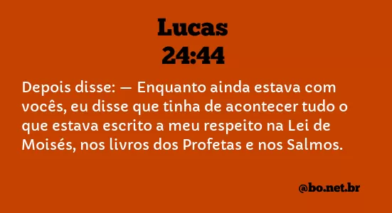 Lucas 24:44 NTLH