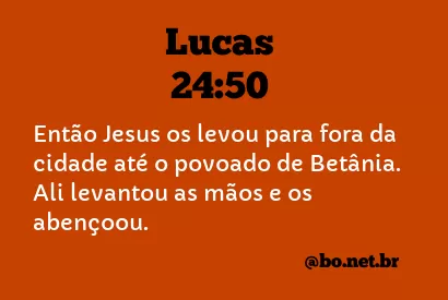Lucas 24:50 NTLH