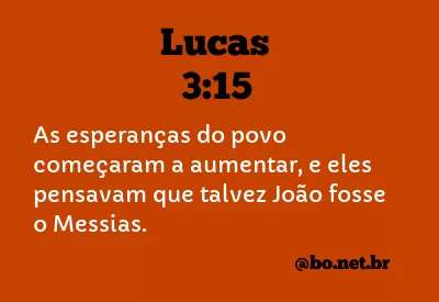 Lucas 3:15 NTLH