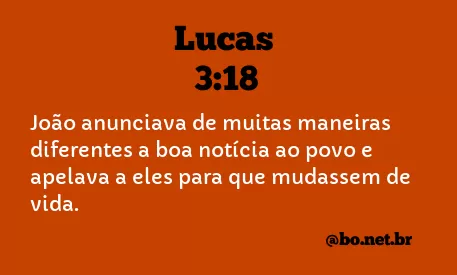 Lucas 3:18 NTLH