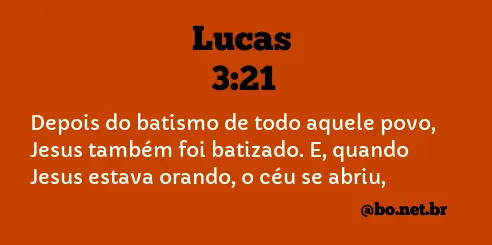 Lucas 3:21 NTLH