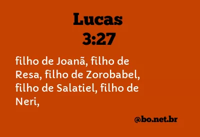 Lucas 3:27 NTLH