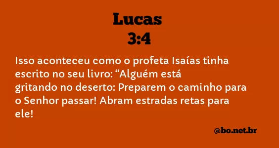 Lucas 3:4 NTLH