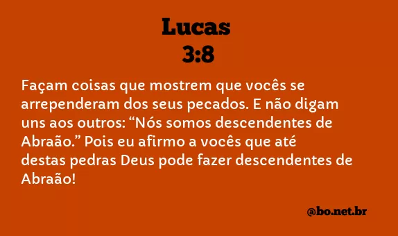 Lucas 3:8 NTLH