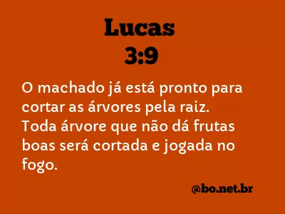 Lucas 3:9 NTLH