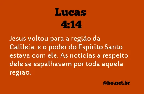 Lucas 4:14 NTLH