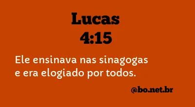 Lucas 4:15 NTLH