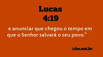 Lucas 4:19 NTLH