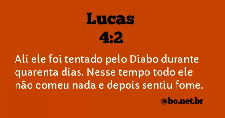 Lucas 4:2 NTLH