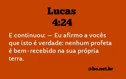 Lucas 4:24 NTLH