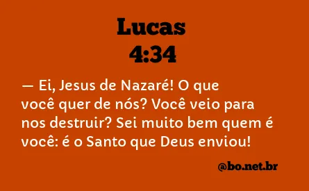 Lucas 4:34 NTLH