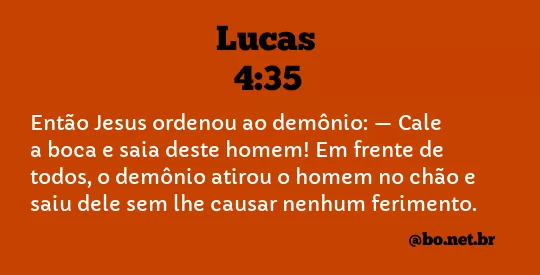 Lucas 4:35 NTLH