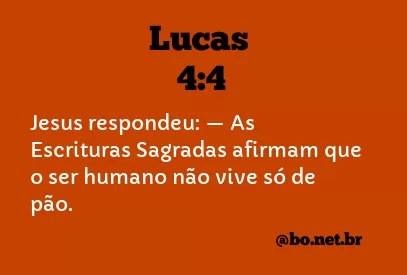 Lucas 4:4 NTLH