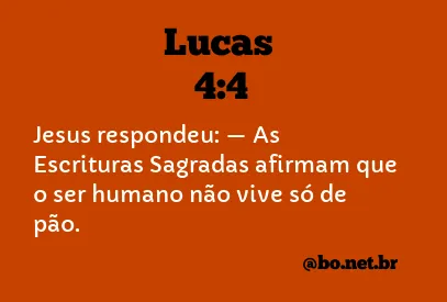 Lucas 4:4 NTLH