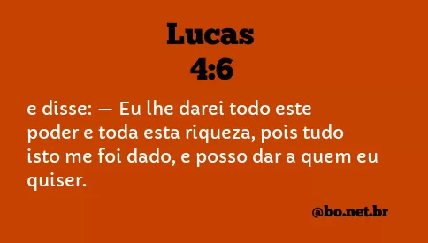 Lucas 4:6 NTLH
