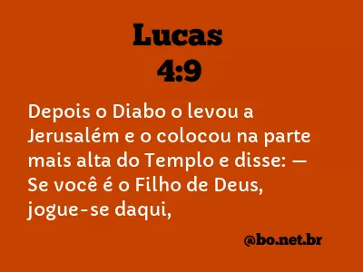 Lucas 4:9 NTLH