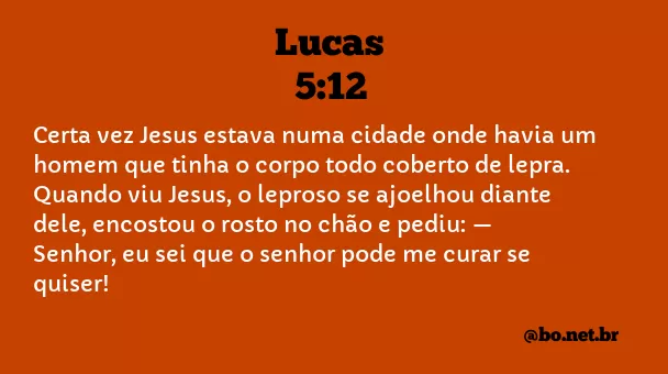 Lucas 5:12 NTLH