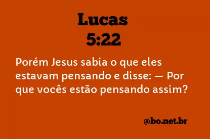 Lucas 5:22 NTLH