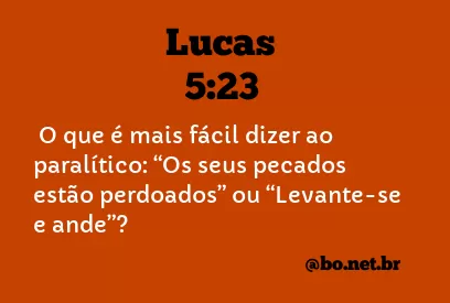 Lucas 5:23 NTLH