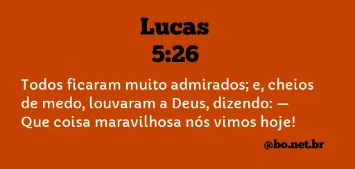 Lucas 5:26 NTLH