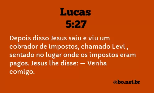 Lucas 5:27 NTLH