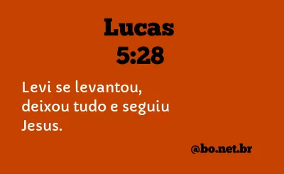 Lucas 5:28 NTLH