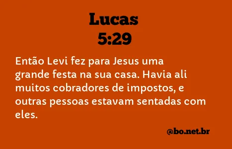 Lucas 5:29 NTLH