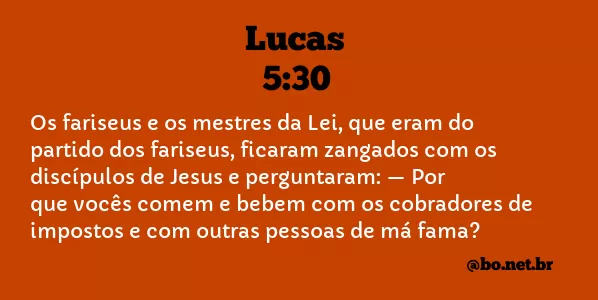 Lucas 5:30 NTLH