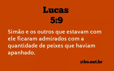 Lucas 5:9 NTLH