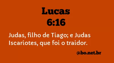 Lucas 6:16 NTLH