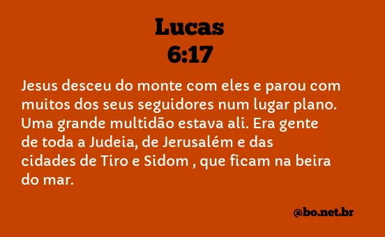 Lucas 6:17 NTLH