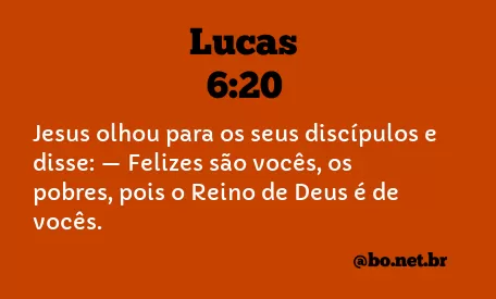 Lucas 6:20 NTLH