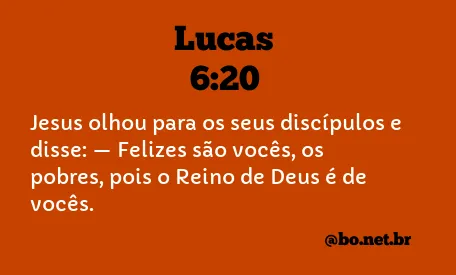 Lucas 6:20 NTLH