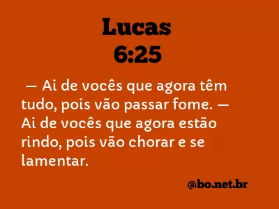 Lucas 6:25 NTLH