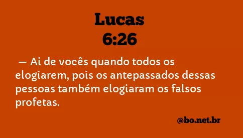 Lucas 6:26 NTLH