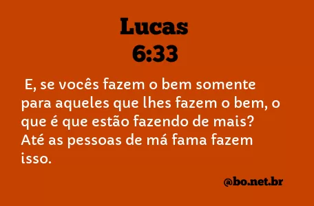 Lucas 6:33 NTLH