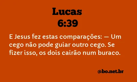 Lucas 6:39 NTLH