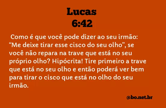 Lucas 6:42 NTLH