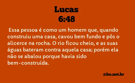 Lucas 6:48 NTLH