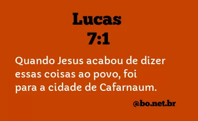 Lucas 7:1 NTLH