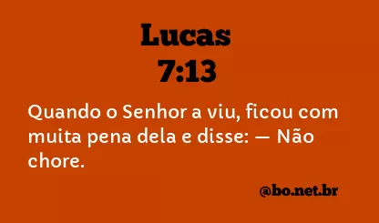 Lucas 7:13 NTLH