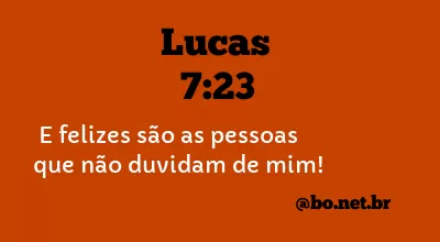 Lucas 7:23 NTLH