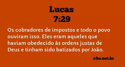 Lucas 7:29 NTLH