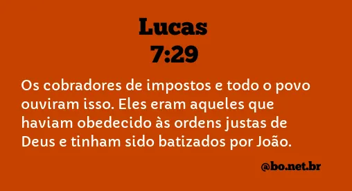 Lucas 7:29 NTLH