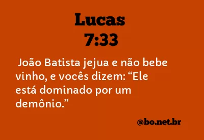 Lucas 7:33 NTLH