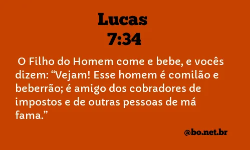 Lucas 7:34 NTLH