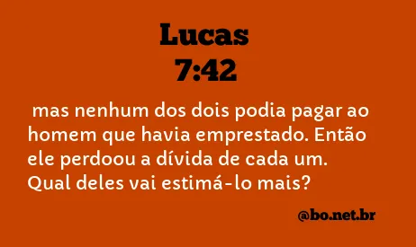 Lucas 7:42 NTLH