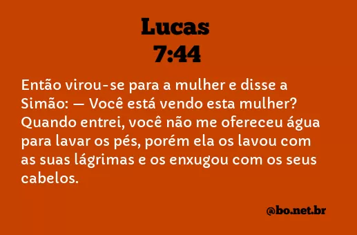 Lucas 7:44 NTLH