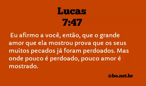 Lucas 7:47 NTLH